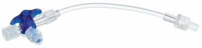 Кран 3-ходовой Дискофикс С с Сэйффлоу 360° синий линия 50 см купить оптом в Челябинске