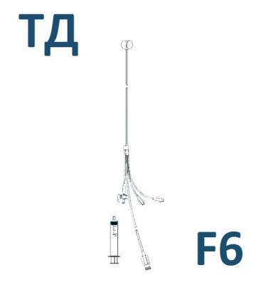 Катетер баллонный Кородин ТД F6 4 канала ПУР - 1 шт/уп