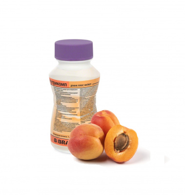 Нутрикомп Дринк Плюс Файбер с персиково-абрикосовым вкусом 200 мл. в пластиковой бутылке купить оптом в Челябинске