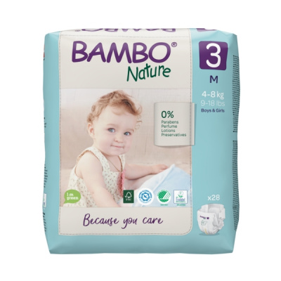 Эко-подгузники Bambo Nature 3 (4-8 кг), 28 шт купить оптом в Челябинске